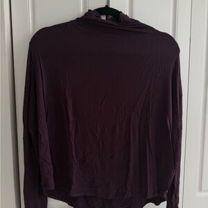 Babaton Purple Mockneck Shirt